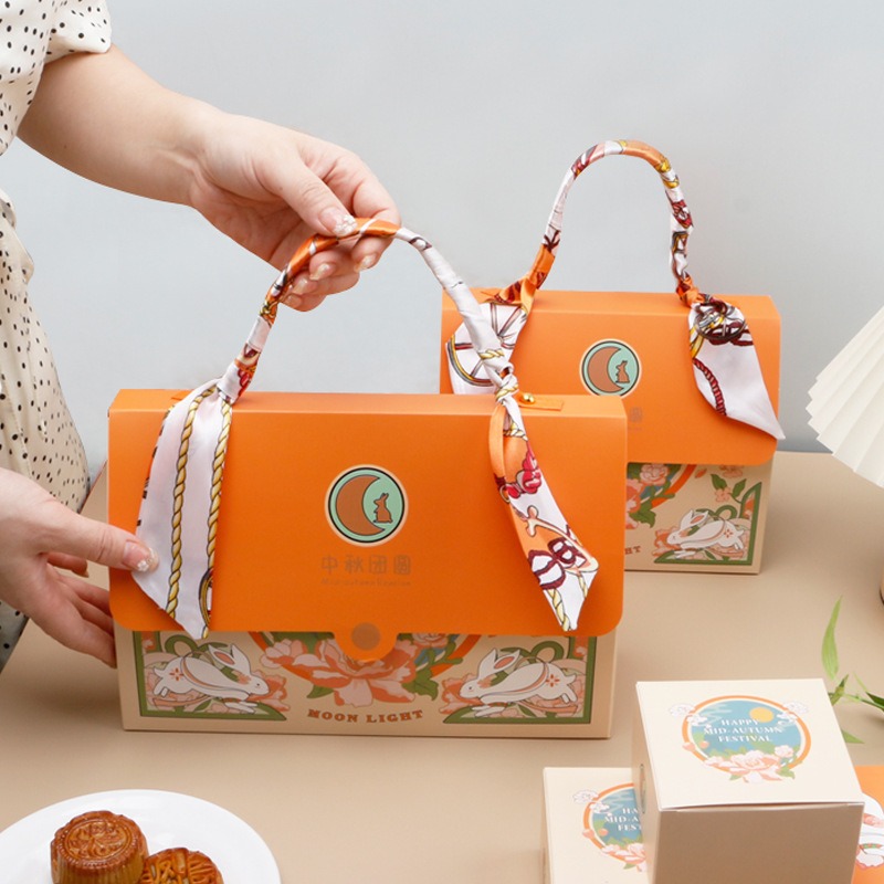 默言礼品盒月饼盒空盒子定制包邮