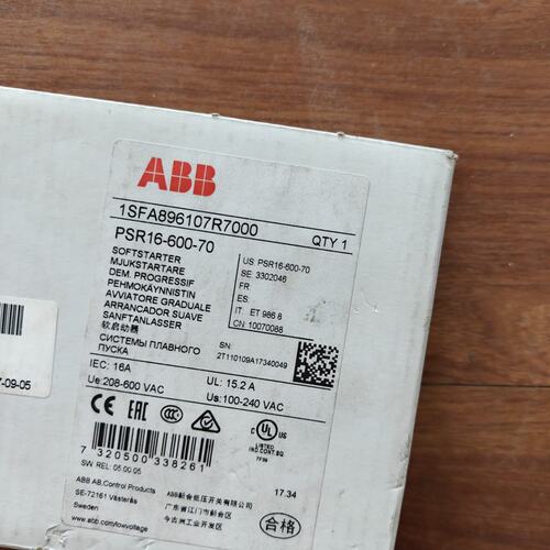 议价B软启动器PSR16-600-70PSR1660070PSR16600701SFA896107