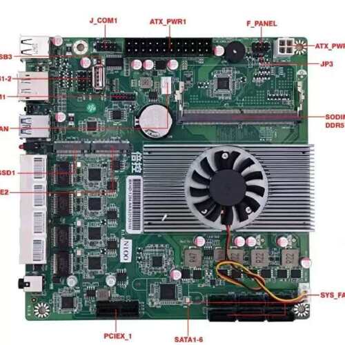 议价倍控N100 ITX主板六盘位NAS妖板/软路由主板[包邮]