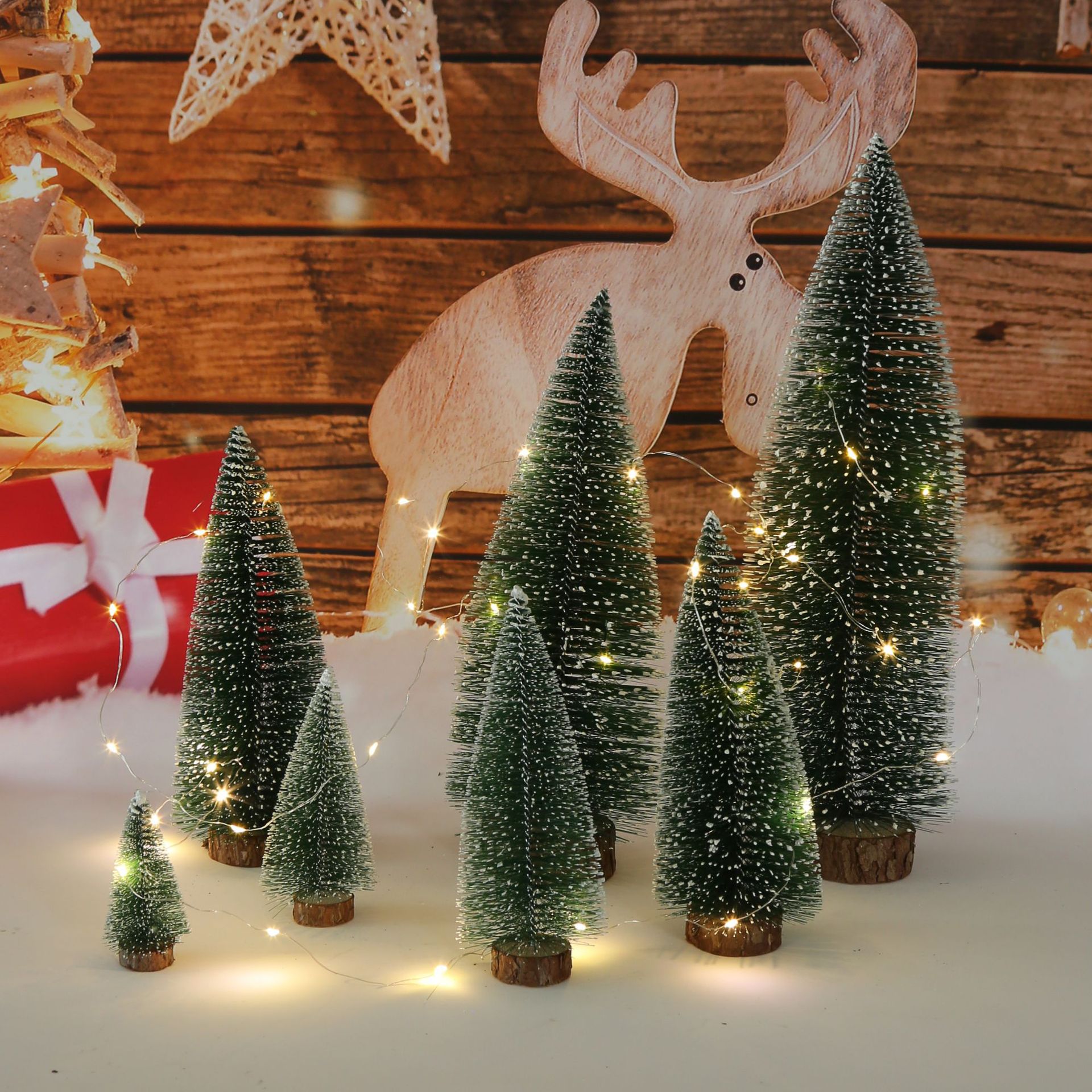 圣诞节小礼品迷你松针树摆件礼物