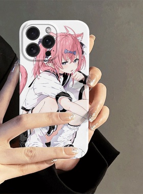 二次元手机壳适用iPhone15promax苹果14/13/12mini小米10s动漫少女千禧风华为荣耀90/nova11甜酷oporeno8菲林