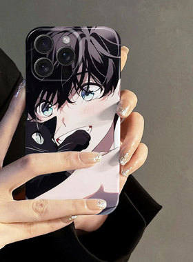 抱猫男孩iPhone16苹果15plus小米14/13卡通11promax英伦mate60华为p70荣耀100适用vivox200软oppo手机壳k70