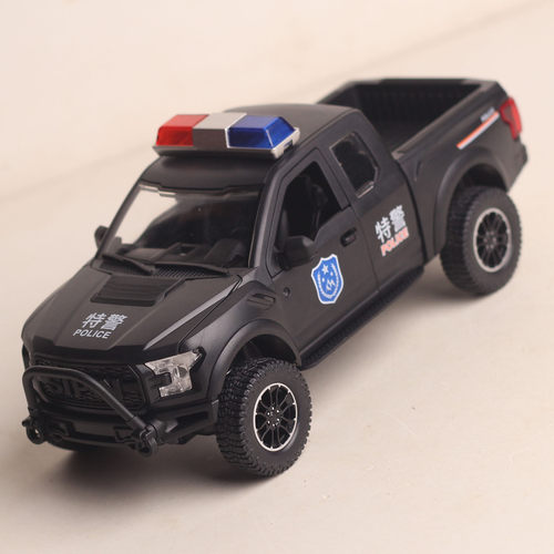 儿童声光警车皮卡车玩具
