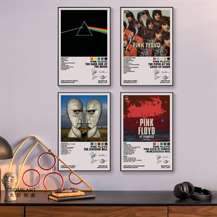 Pink 饰画 Floyd平克弗洛伊德乐队专辑封面挂画音乐酒吧琴行有框装