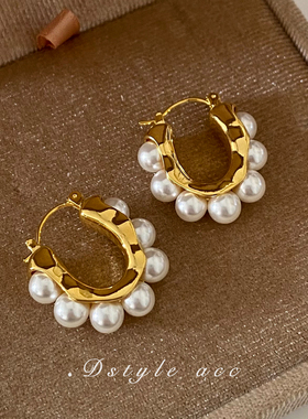 珍珠耳环2026新款爆款高级感巴洛克法式复古耳饰气质独特轻奢耳扣
