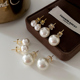S家珍珠耳钉2025新款 正圆强光欧美耳环女轻奢高级感气质耳饰 爆款