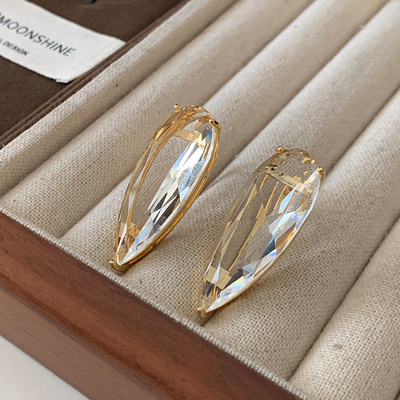 DSTYLE欧美简约独特爆闪水滴耳环