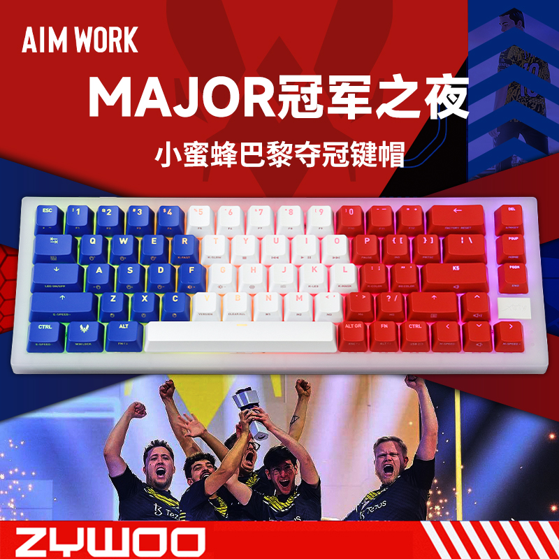 AIMWORKk5键盘键帽zywoo载物同款