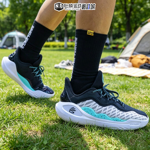 安德玛UA库里Curry 11缓震轻便低帮运动训练男篮球鞋 3026615-100