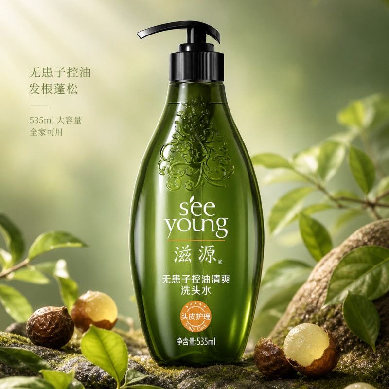 正品滋源无硅油洗头水护发素无患子控油止痒洗头水膏男女洗头水