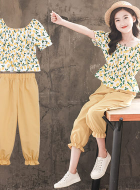 女童夏季套装儿童短袖动两件套