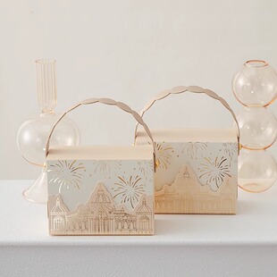 结婚喜糖盒2025新款城堡婚礼喜糖盒高级感小众婚礼喜糖糖果礼盒空