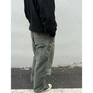 裤 工装 男女 长裤 日系重水洗卡@哈特b11重磅复古帆布多口袋伐木裤