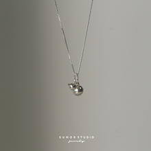 S925纯银小葫芦实心吊坠项链女简约小众锁骨链新国风中式男女X21