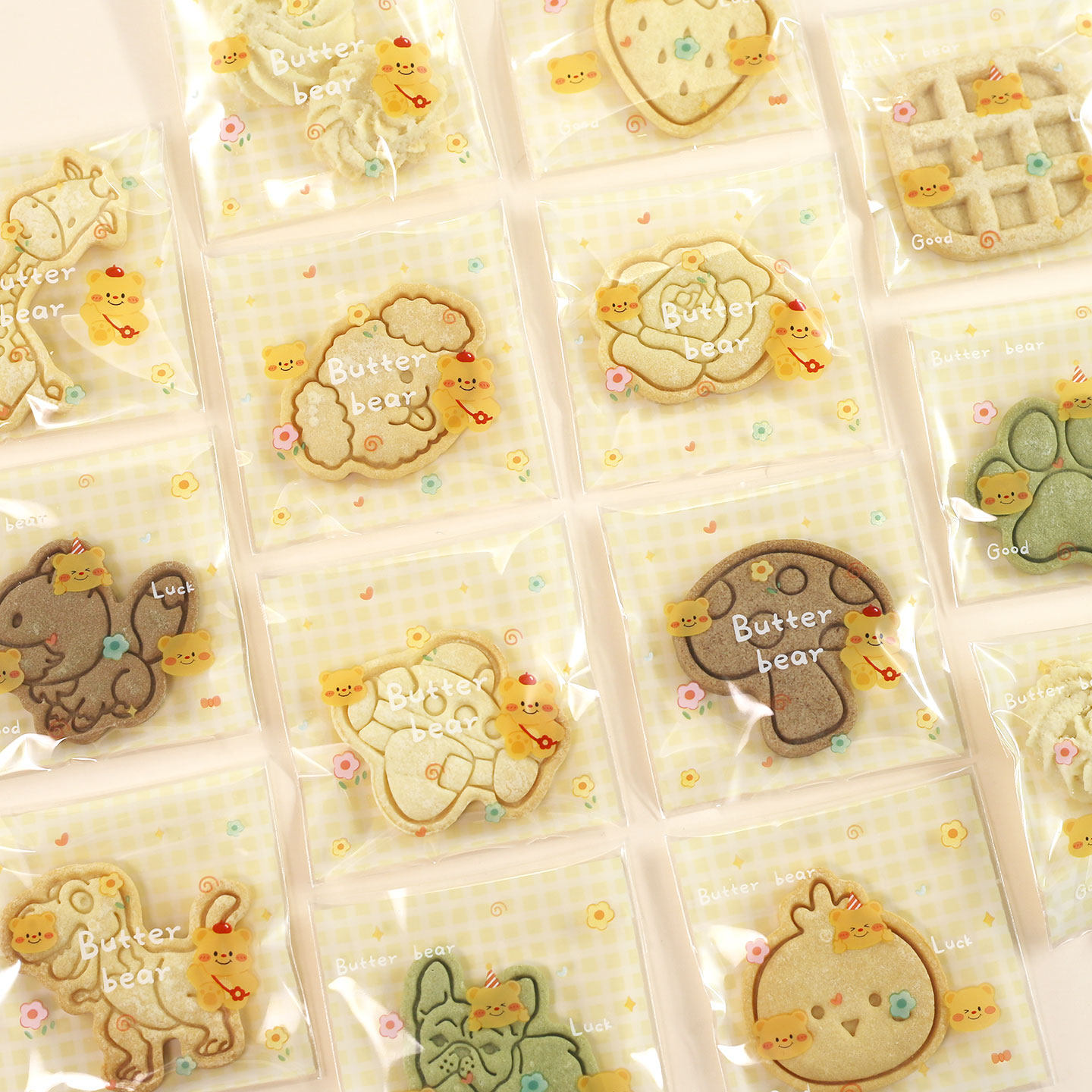 曲奇饼干袋卡通自封袋雪花酥独立糖果烘焙零食点心食品自粘包装袋