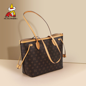 稻草人女包2026新款包包品牌正品通勤大容量托特包女士老花单肩包