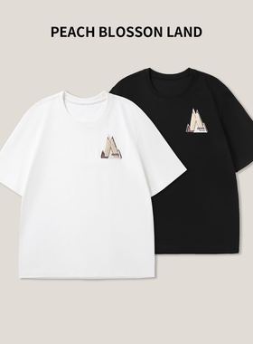 【外贸大厂品质优享】立体山峰绣女式上衣短袖宽松T恤SS26036