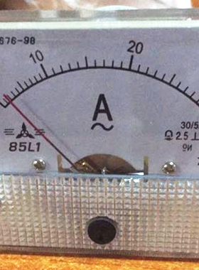 原装85L1 交流电流表 机械指针式仪表表头 30/5A 外形尺寸64X65mm