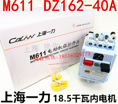 M611三相18.5KW电动机马达保护开关DZ162-40A银点质保2年全新现货