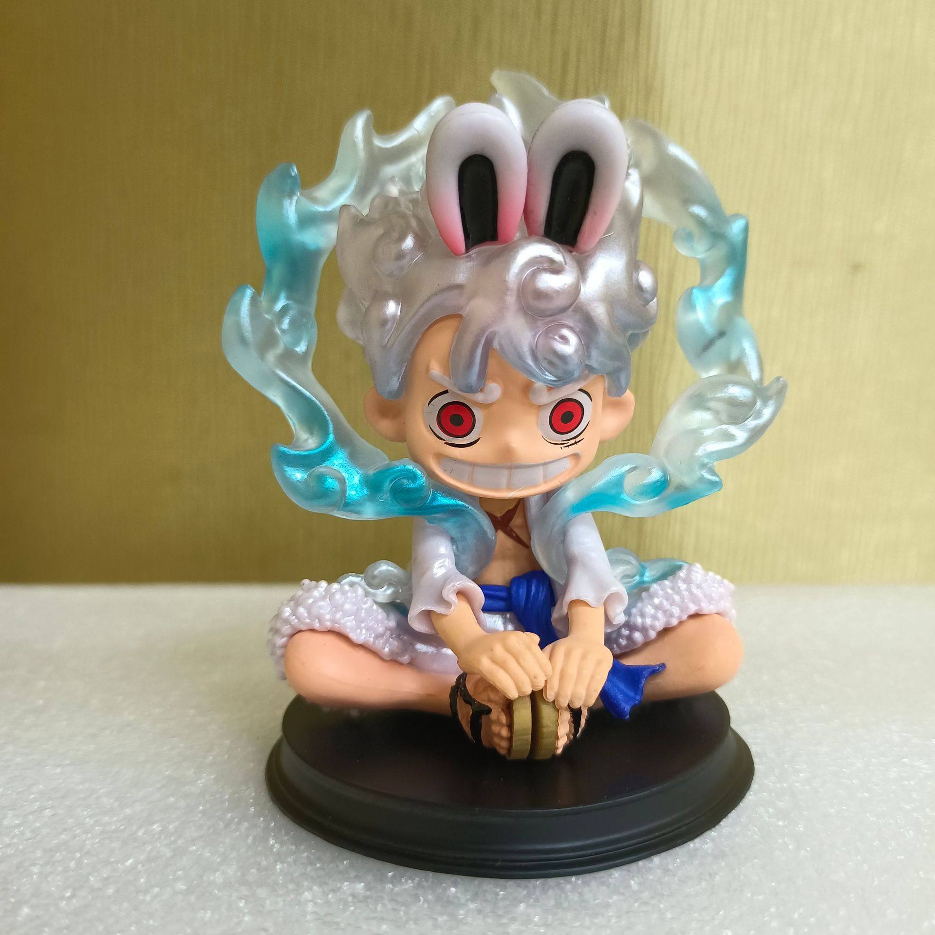 海贼王 Q版中秋坐姿兔子尼卡路飞手办 动漫模型盒装摆件批发