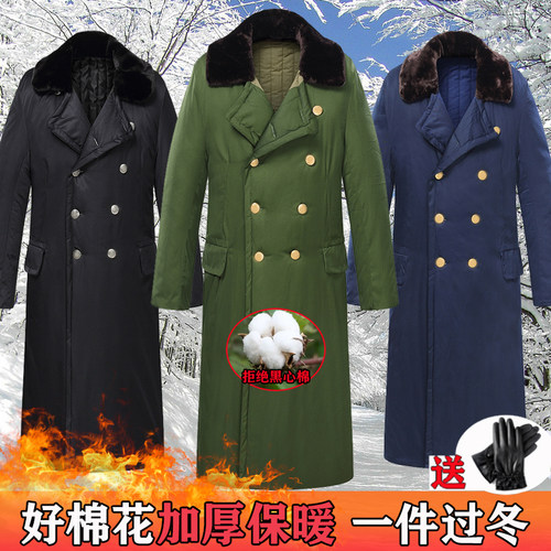冬季军棉大衣长款加厚