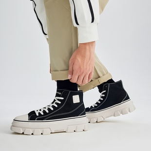 潮流透气缓震高帮经典 中国李宁正品 CF男女同款 时尚 AGCS206 休闲鞋