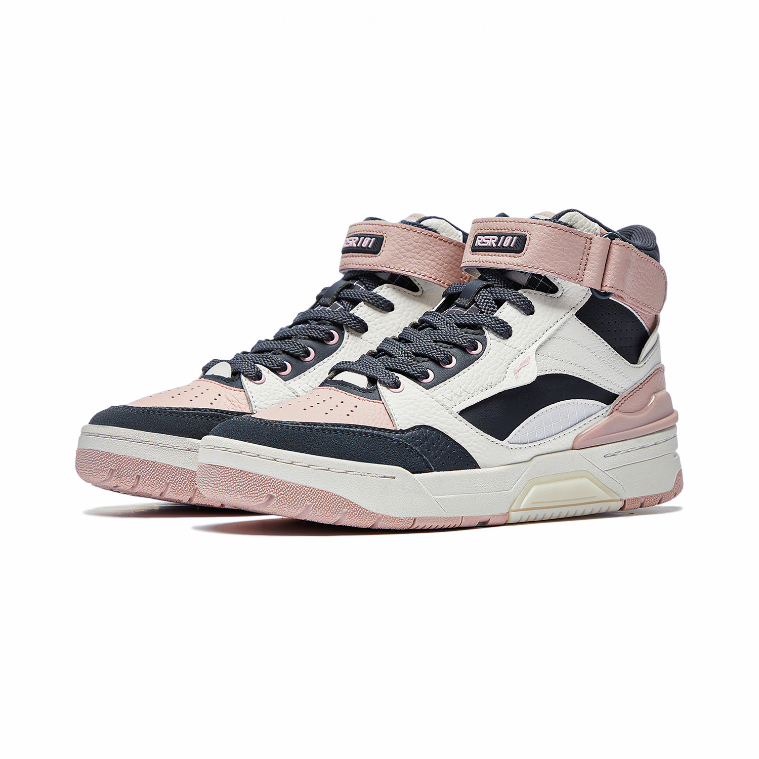 李宁高回弹女子系带轻量运动鞋