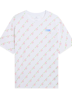 中国李宁男子2024新款韦德系列宽松型休闲运动短袖T恤ATSS419