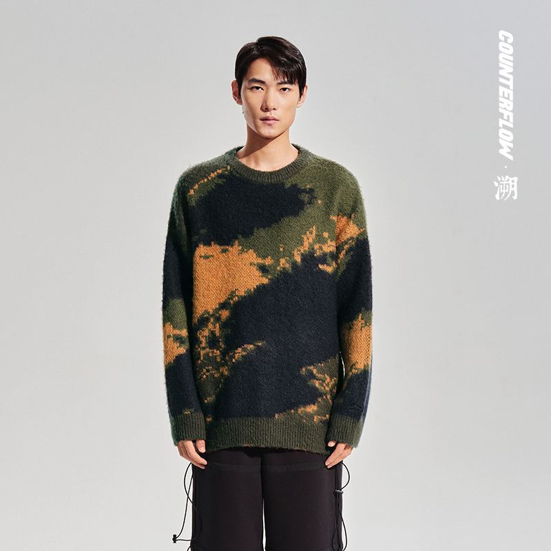 李宁男女同款圆领宽松卫衣保暖