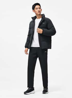 中国李宁羽绒服健身系列男子2023新款立领保暖鸭绒外套 AYMT105