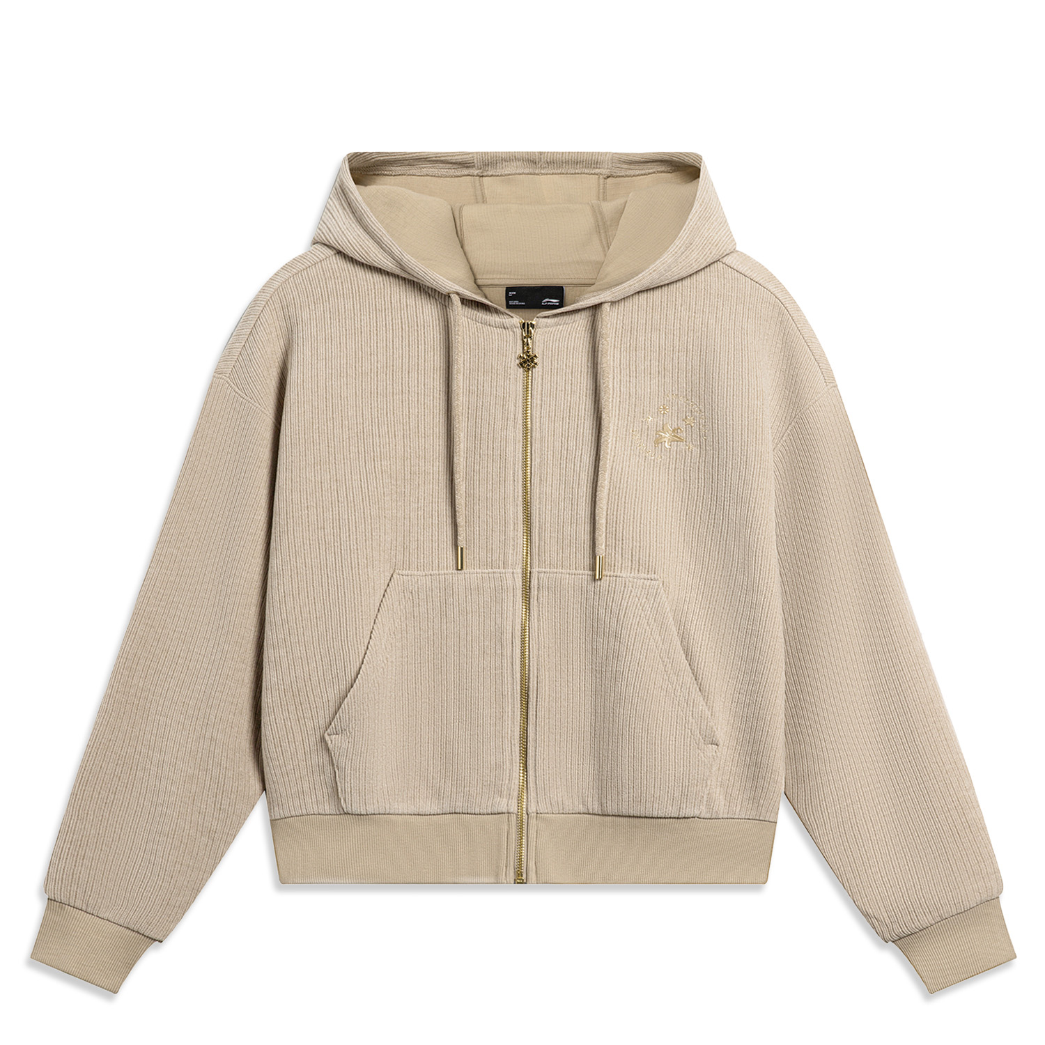 李宁户外女款连帽保暖外套宽松