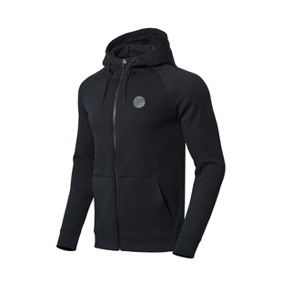 中国李宁运动外套男子2024新款 休闲连帽卫衣AWDN671 韦德之道开衫