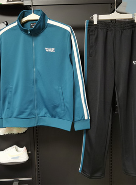 贵人鸟男装2023秋季新款运动裤套装宽松针织运动休闲外套B833C53