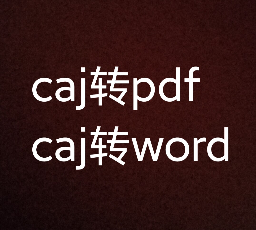 caj转pdf caj转word 知网格式转换 代转