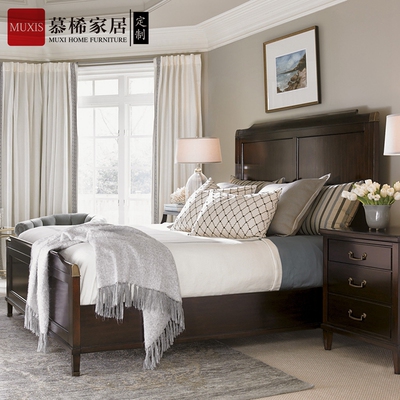 高档实木床轻奢风美式公主床定制