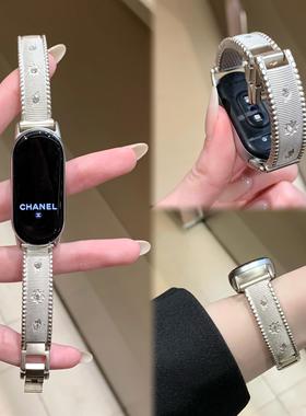 金属闪钻适用华为手环10表带华为FIT3小米9/8pro红米wath5/4表带