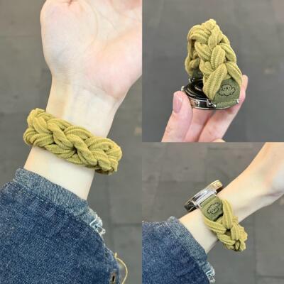 适用oppowatchx2mini表带小狗麻花小米9pro8pro表带华为fit3腕带