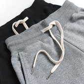 美式 秋 宽松休闲裤 咔叽重磅纯棉毛圈布卫裤 男复古全棉运动百搭长裤