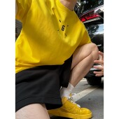 数字日历立体胶印设计T恤重磅小领情侣短袖 CAI新款 陈发财