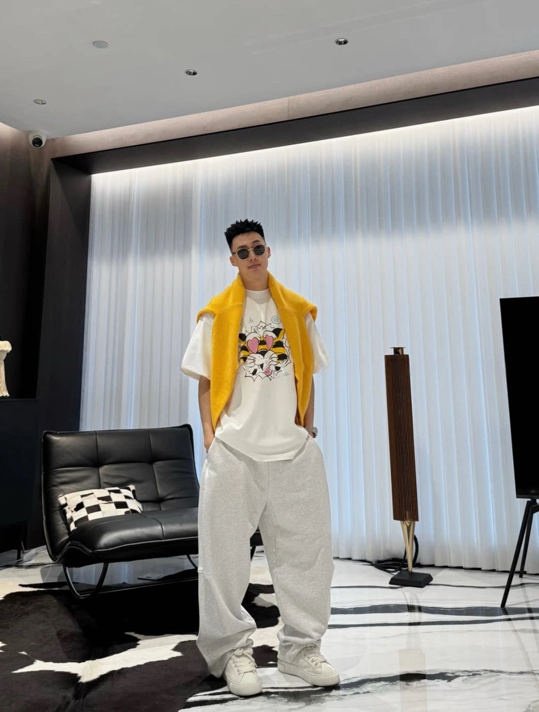 【陈发财】FACAI美式复古高级松弛感减龄短袖T恤男女宽松百搭上衣