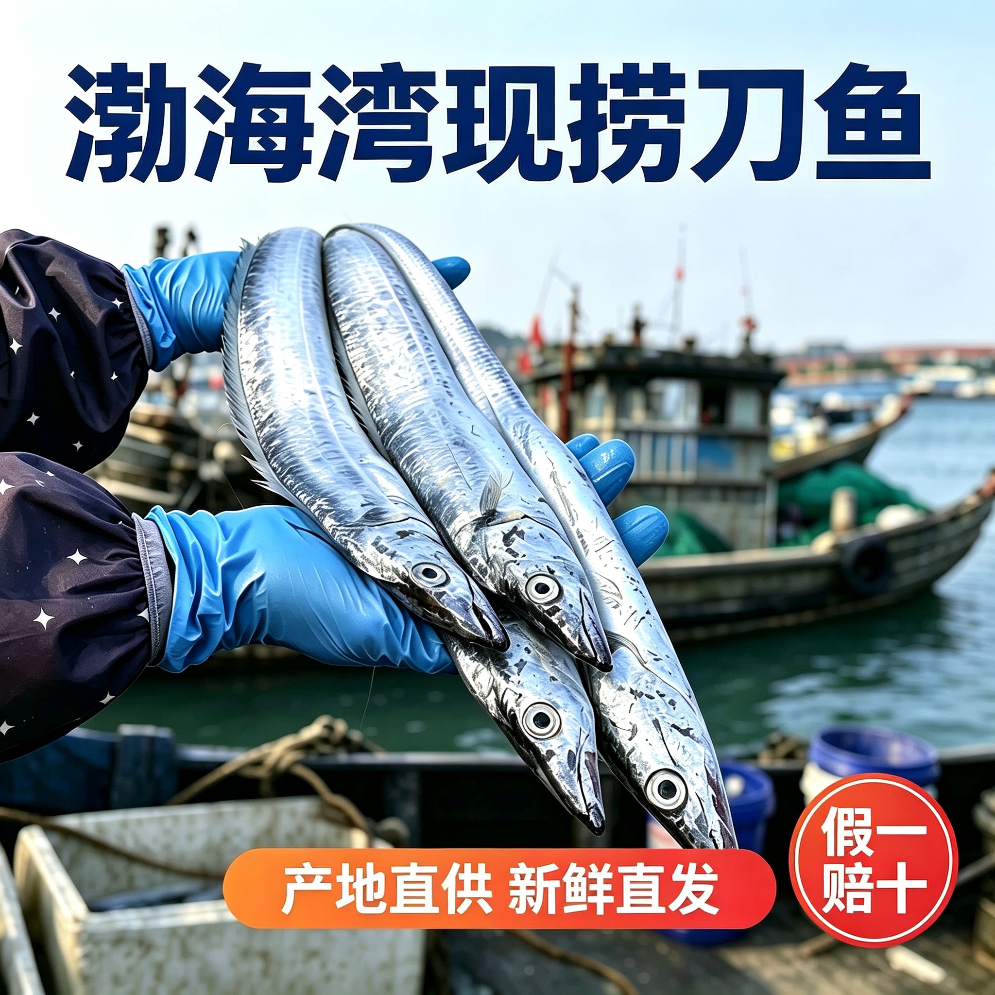 {千人加购}渤海湾带鱼冷冻锁鲜