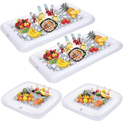Inflatable Serving Bar Salad Ice Tray Food Drink Containers