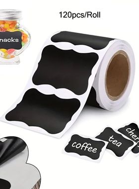Removable Blackboard Stickers, Waterproof Kitchen Spice Labe