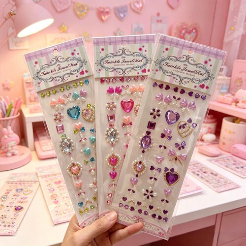 Diamond Stickers Gemstone 3d Crystal Stickers Baby Stage Mak