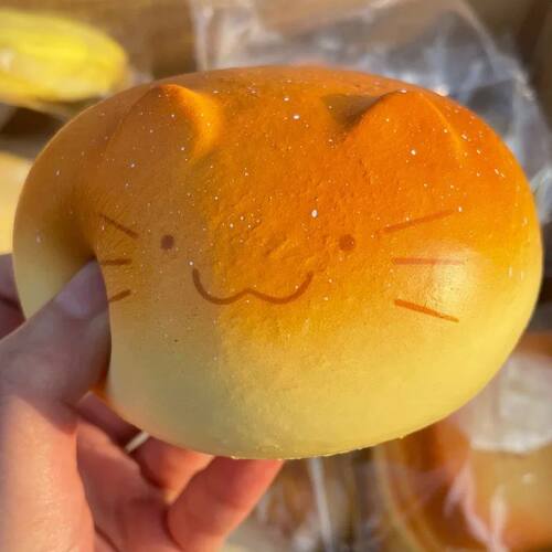 Cute Squishy Totoro Bread Fidgets Toys Soft kitty Bread Vent
