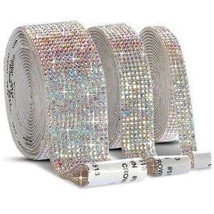 Self Adhesive Crystal Rhinestone Sticker Diamond Ribbon DIY