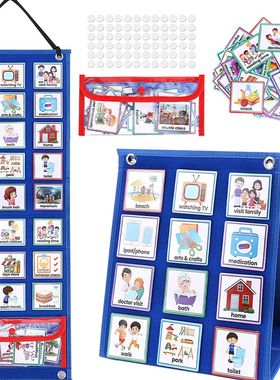 Visual Schedule for Kids Daily Routine Chart with 70 Cards C