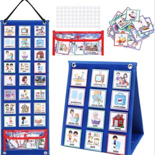Visual Schedule for Kids Daily Routine Chart with 70 Cards C