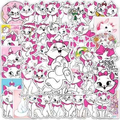 10/30/50PCS The Aristocats Cartoon  Marie Cat Stickers Cute