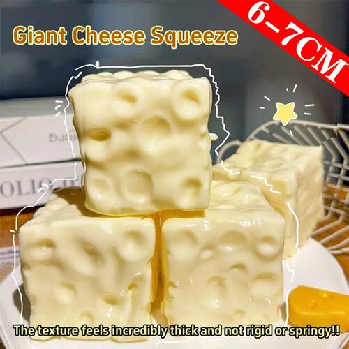 Squishy Cheese Pinch Squeeze Coconut Oil Handmade Ball Plast